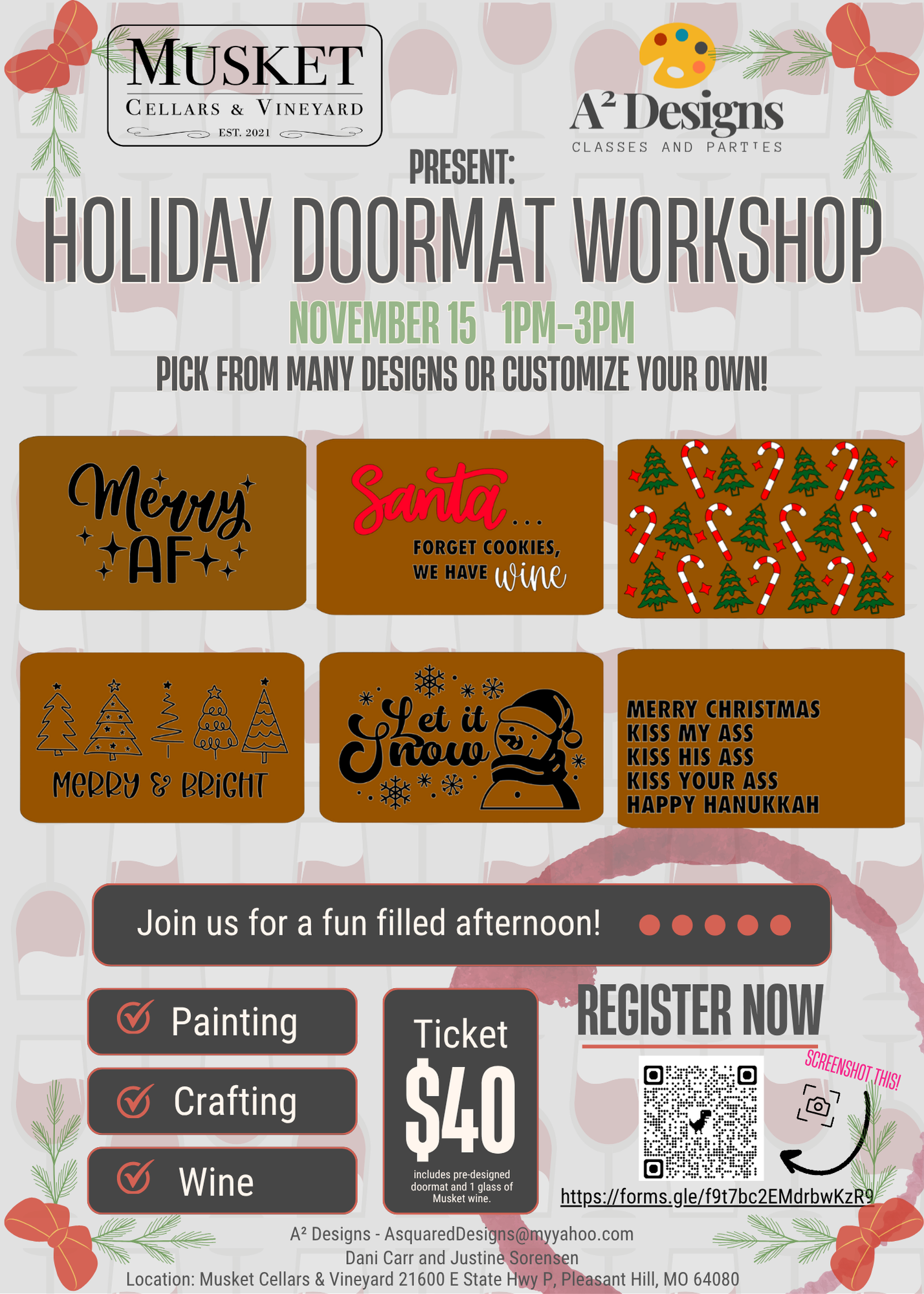Holiday Doormat Workshop